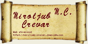Miroljub Crevar vizit kartica